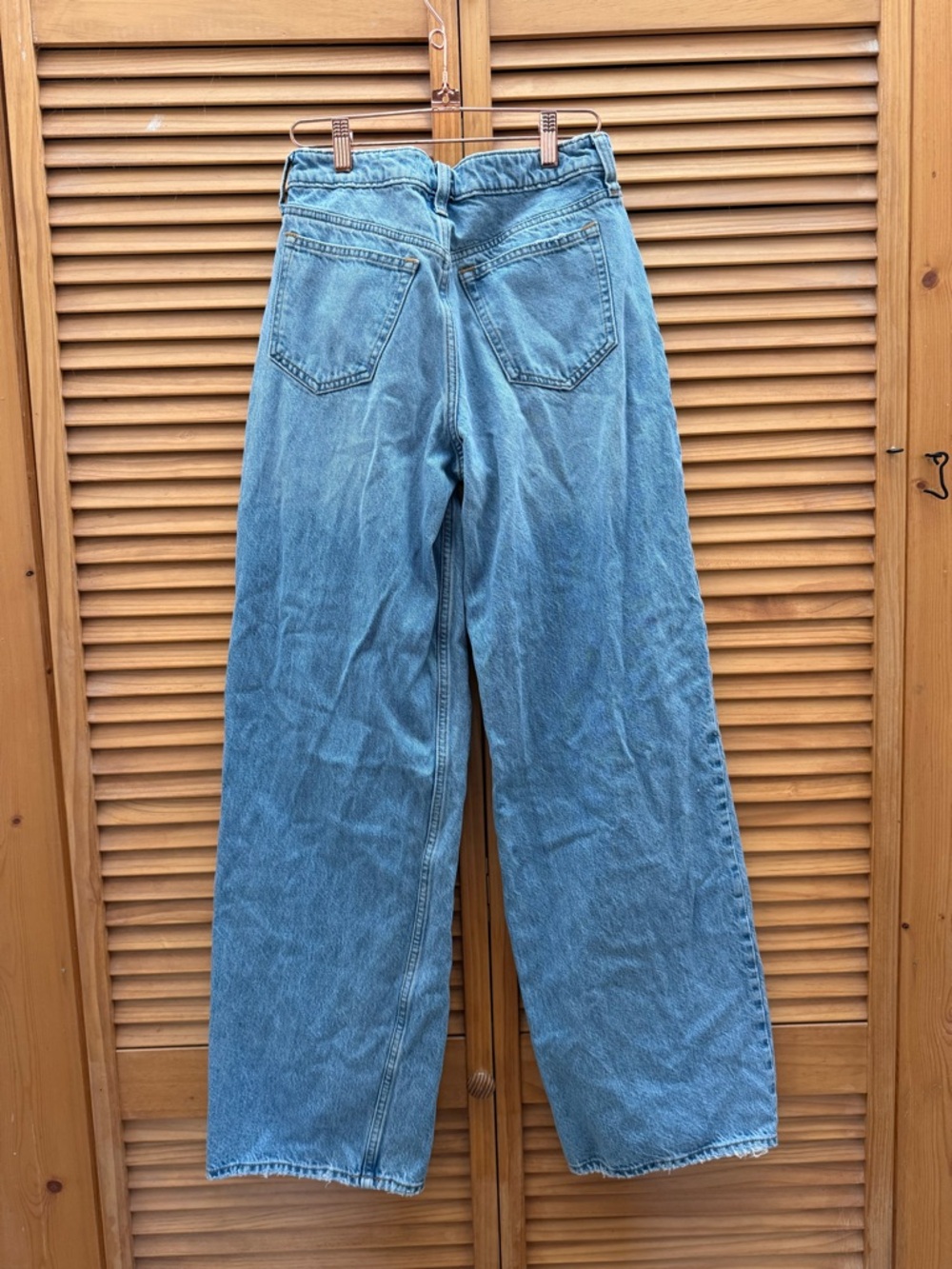 Abercrombie & Fitch Mid Rise Wide Leg Jeans size 0 - Picture 7 of 9